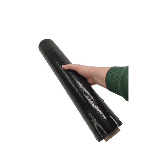 Стрейч пленка черная вторичная 500 мм/20 мкм/ вес 2 кг для маркетплейсов купить в Черкесске